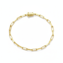 Pulseira Cartier Canhão Masculino 19cm 2.2mm  e 4.2mm Banhado a Ouro 18k